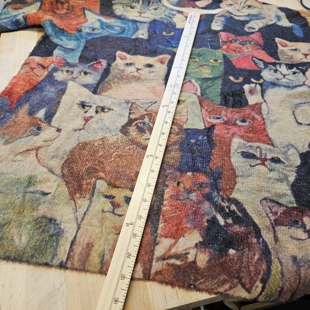 Colorful Cat Pattern Sweater - Picture 4 of 7